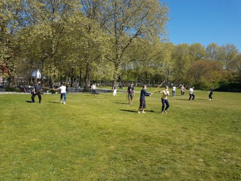 Cours au Parc de la Villette