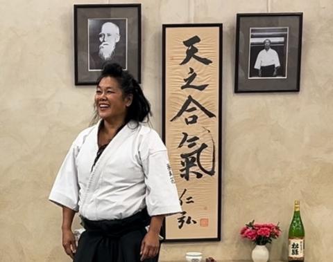 Stephanie Yap Shihan au dojo Tenchi