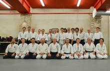 Photo de groupe lors de l'interdojo avec nos amis Danois en 2013