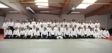 Photo de groupe au stage de Mitsuyoshi Saito à Paris en 2016