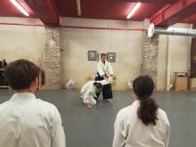 Cours au dojo en septembre 2023